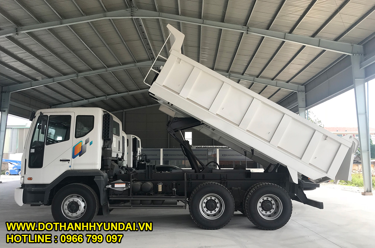 Xe ben Daewoo 3 ch&acirc;n 15 tấn K4DEF
