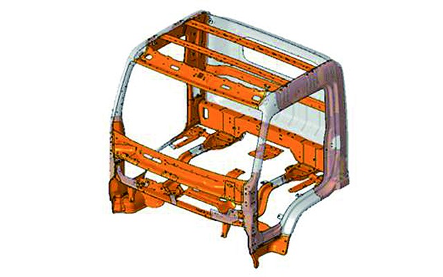khung th&eacute;p cabin Hyundai New Mighty 75S 3.5 tấn