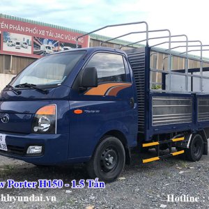 Xe Tải Hyundai New Porter H150 1.5 Tấn Thùng Mui Bạt