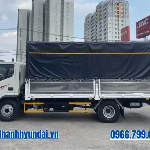 hông xe tải JAC N350P 3.5 tấn thùng dài 5m2 (thùng bạt)