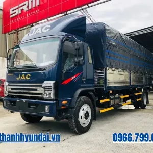 Xe tải JAC N900E5 9 tấn thùng bạt màu xanh dương
