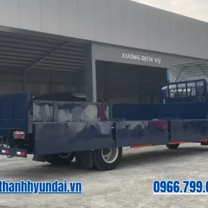Đuôi xe tải JAC N900P E5 thùng lửng 7m mở bửng
