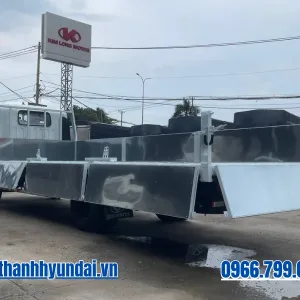 Đuôi thùng xe tải Dothanh IZ60SL thùng lửng mở bửng