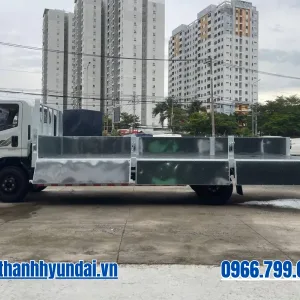 Hông xe tải Dothanh IZ60SL Plus thùng lửng 6m3 mở bửng