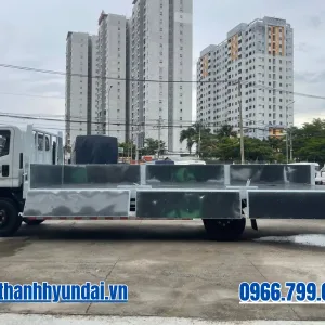 Xe tải Dothanh IZ60SL Plus thùng lửng mở bửng tháo trụ