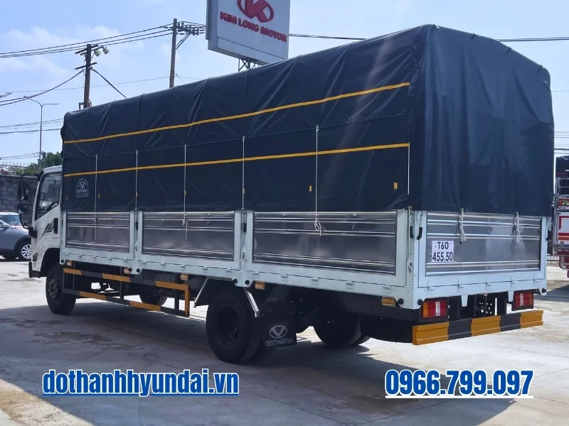 Đuôi thùng xe tải Đô Thành IZ71SL Plus tải 3t5 thùng bạt