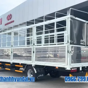 Đuôi xe tải JAC N250SL thùng mui bạt 6m4