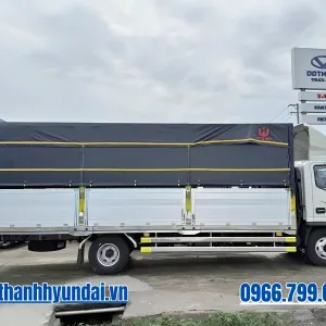thùng xe tải JAC N350SL thùng mui bạt bửng nhôm
