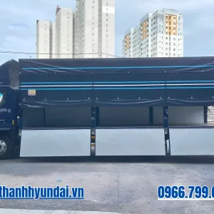 xe tải JAC N350SL thùng mui bạt mở bửng