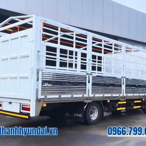 Đuôi thùng xe tải JAC N350SL thùng mui bạt bửng nâng dài 6m4