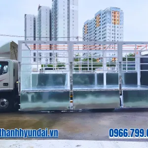 Hông xe tải JAC N350SL thùng mui bạt bửng nâng mở bửng