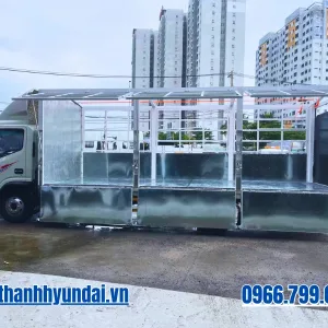 Xe tải JAC N350SL thùng mui bạt bửng nâng mở bửng mở vĩ
